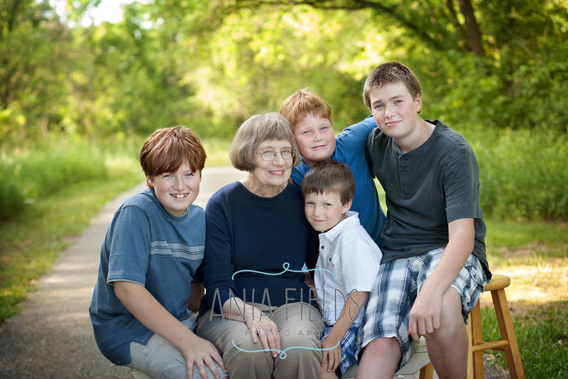 grandma with grandsons