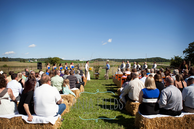 outdoor farm wedding